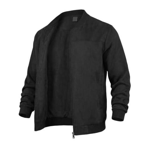 Bomber Jacket Men Light Zip Up Business Casual Jackets with Pockets 2026 - image 4