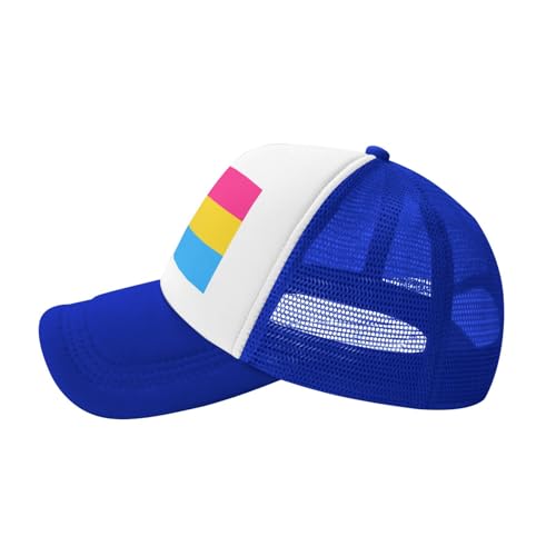 Pansexual Pride Flag Trucker Hat Snapback Mesh Baseball Cap Unisex3