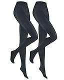 HUDSON Damen Strumpfhosen 021443 SIMPLY 40 2-PACK, semi-blickdicht, 40 den, matt, 44/46, marine, blau, Strumpfhose im Doppelpack, 2-Pack, Druckfreier 2-Zonen-Komfortbund, sehr weich und hochelastisch