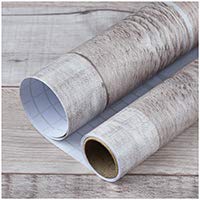 Art3D 120"X17.3" Peel And Stick Wallpaper - Decorative Self Adhesive Vinyl Film Wood Grain Wallpaper For Furniture Cabinet Countertop Shelf Paper, Grey Shiplap Wallpaper #TOP6