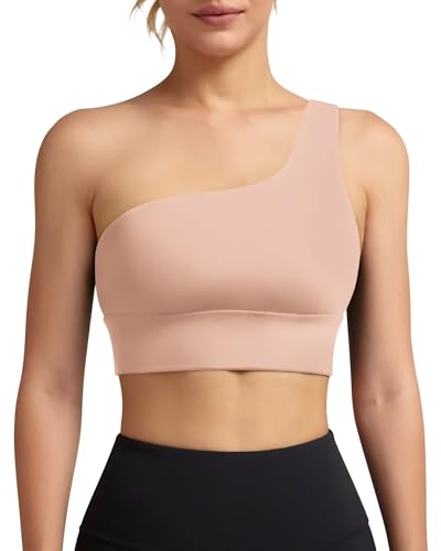 Pearl Blush One Shoulder Sports Bra