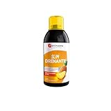 Slim drenante: complemento alimenticio que asocia reina de los prados, hibiscos, rabillo de cereza, té verde y CactineaTM. El fitotrío de guayaba, alga aosa y genseng completan la fórmula. Sabor piña