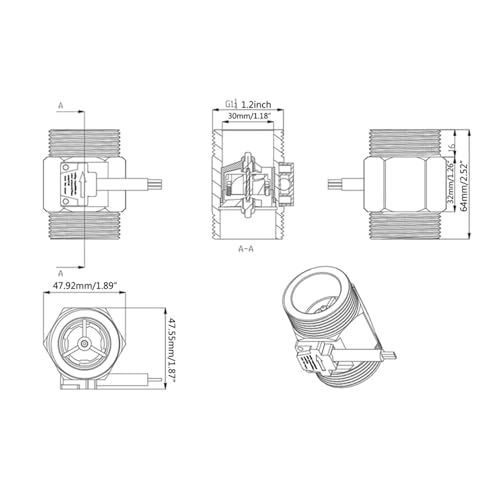 Débitmètre agricole pour optimisation de l'arrosage 1.25" - 5