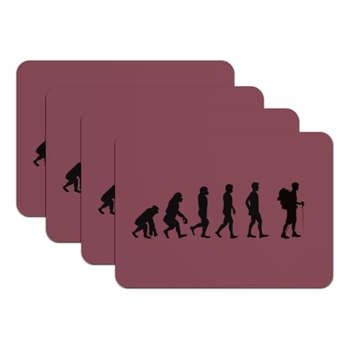 Sets de table rouge antidérapants pour protéger des rayures 4pcs - 2