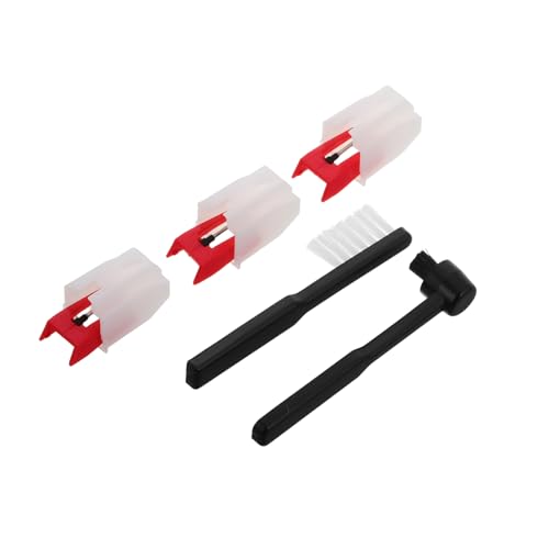 Toddmomy Brosse De Nettoyage Pour Vinyle Avec Aiguille De Platine De Rechange Accessoire Pour Phonographe Kit De Nettoyage Pour Disques Vinyles