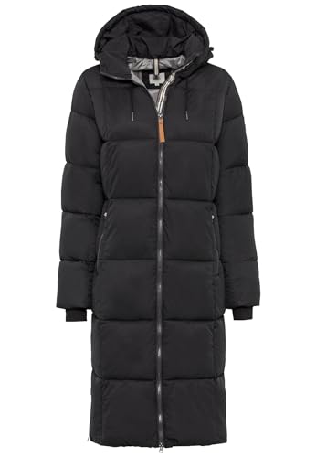 Preisvergleich Produktbild camel active Damen Steppmantel mit Kapuze Schwarz womenswear-44