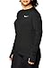 Nike Womens Element Long Sleeve Running Crew CU3277-010 Black | Silver XL