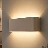 applique design anni 70 MATERIALE E DIMENSIONI: Realizzata in alluminio verniciato di qualità, con dimensioni compatte di 285 x 90 mm e un peso di 610 g. Alimentazione universale AC 100-240V, grado di protezione IP20 per uso interno.
