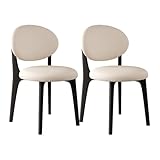【Ergonomic Design】: The backrest and seat of the wooden kitchen chairs are designed according to the curve of the human body, perfectly fitting the waist, back, and hips, effectively dispersing pressure and relieving fatigue from sitting for a long time