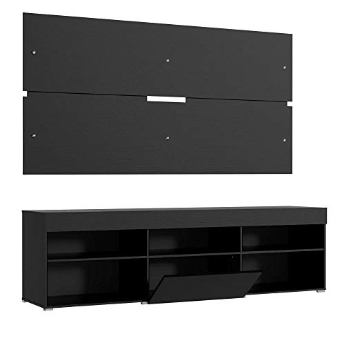 Rack com Painel para Tv até 65 Polegadas Madesa Miami - Preto