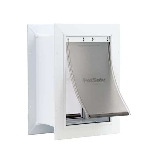 PetSafe NEVER RUST Wall Entry Pet Door - Telescoping Frame - Insulates Better than Metal Doors, Energy Efficient Cat & Dog Door - Interior & Exterior Walls, Weatherproof, Easy to Install & Clean - M