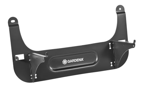 Gardena Wandhalterung: Wandhalter für alle für SILENO-Modelle minimo + City + Life, Schutz vor Sonne und Regen, platzsparende Aufbewahrung, einfach zu montieren, Metall (04045-60)
