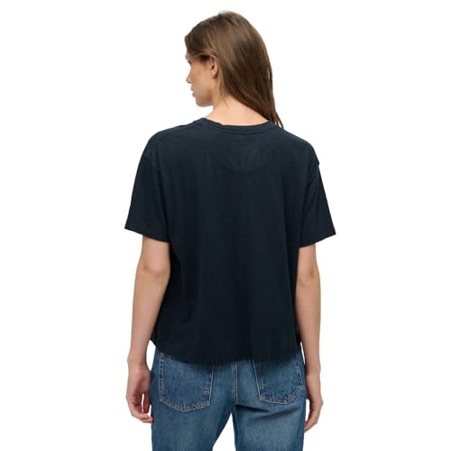 Superdry Studios Crew Tee T-Shirt, Eclipse Navy, 38 Femmes