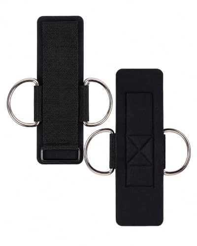 LUDHEP Muñequeras Gym para Polea, Correas Tobillo Gimnasio para Patadas Gluteos, Fitness, Agarres Poleas Gym, Accesorios Gimnasio, para Máquina de Cable Fitness y Gimnasio, Accesorios de Ejercicio