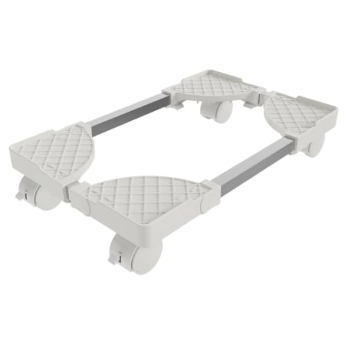 Soporte móvil ajustable para torre de CPU, soporte para PC con ruedas giratorias, elevador para torre de PC en el piso, color blanco, fácil de instalar y usar