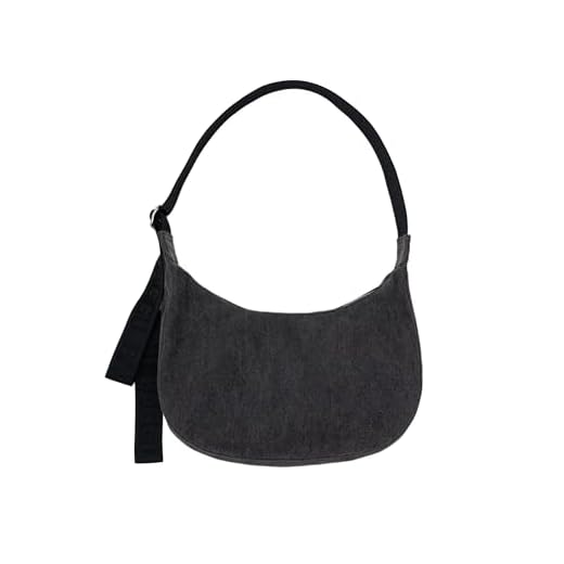 BAGGU Medium Crescent Bag in Washed Black