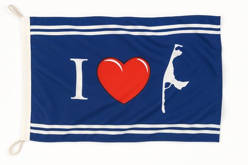 Drapeau I Love Sylt de bateau 90x60 cm pour emporter vos plus beaux souvenirs de vacances au large - 2