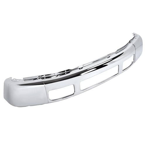 ALMULOO Front Bumper Face Bar Compatible with 2005-2007 Ford F-250 F-350 Super Duty 2005 Ford Excursion Replacement for FO1002392 5C3Z17757BA Steel Silvery 3 Pieces by ALMULOO - Image 5
