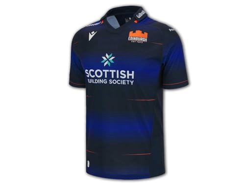 Macron Edinburgh Rugby Heimtrikot 23 24 ER Home Jersey RugbyUnion Shirt Trikot, Größe:XL