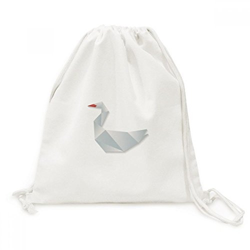 Sac à dos cordon oie origami toile DIYthinker pour ranger vos affaires facilement