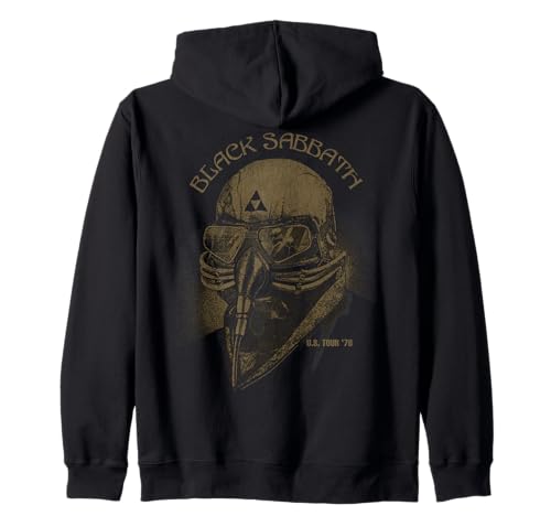 Image of Official Black Sabbath US Tour 78 Vintage Heavy Metal Band Zip Hoodie