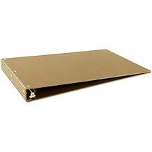 11x17 Binder Hardboard Panel Featuring a 1" Angle-D Ring Brown