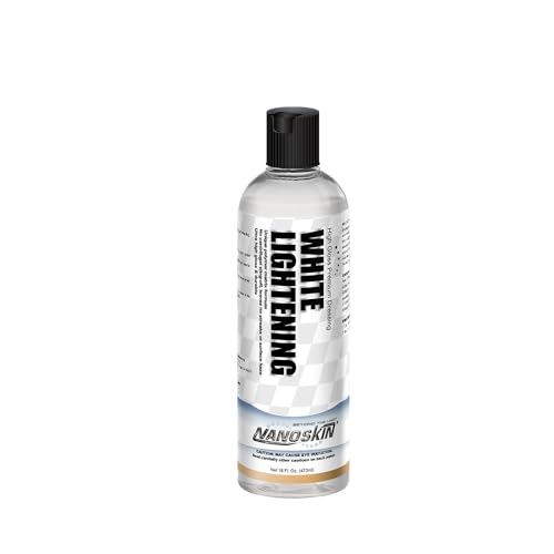 Nanoskin WHITE LIGHTENING Premium Dressing 16 Oz. – Universal Thick Wipe-On Dressing for Car Detailing | Works on Tire, Vinyl, Rubber, Plastic & Trim | Safe for Cars, Trucks, Motorcycles, RVs & More by Nanoskin - Used condition - US$10.28