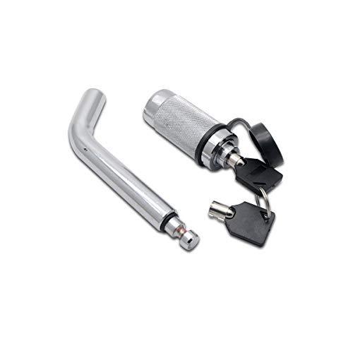 Baceyong 5/8 "Locking Hitch Pin And Cover Truck Trailer Receiver Safety Tow Bar + 2 Keys - Boat/Trailer/Caravan / 4x4 / Hitch/RV