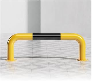 U-Shaped Anti-Collision Guardrail, Adjustable 19.68-59inch Driveway Bollards, Durable Round Parking Posts for Garage, Hotels & Driveways (59 x 11.8inch)