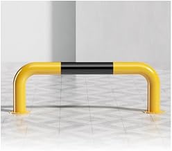 U-Shaped Anti-Collision Guardrail Bar for Driveway & Garage Parking, Adjustable 19.68-59inch Round Bollard Post, Ideal for Hotels & Commercial Spaces (59 x 11.8inch)