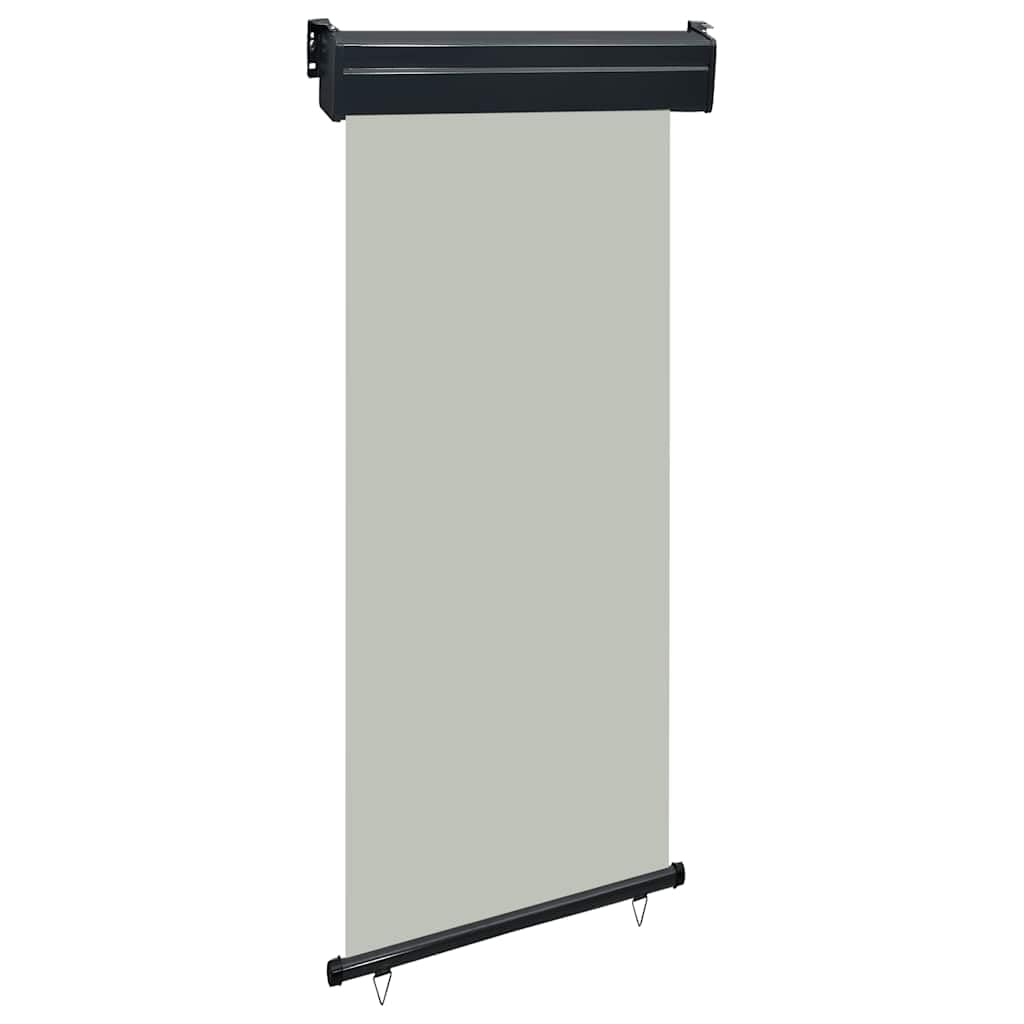 Store latéral gris imperméable pour protéger le balcon du vent et de la pluie