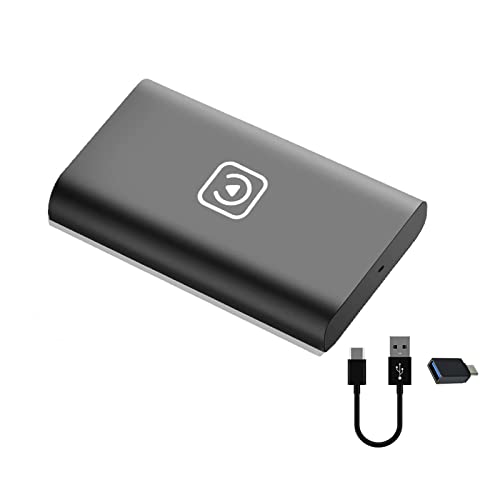 GiftLand Adaptador CarPlay sem fio sem fio CarPlay, converte com fio para CarPlay sem fio, Plug & Pl