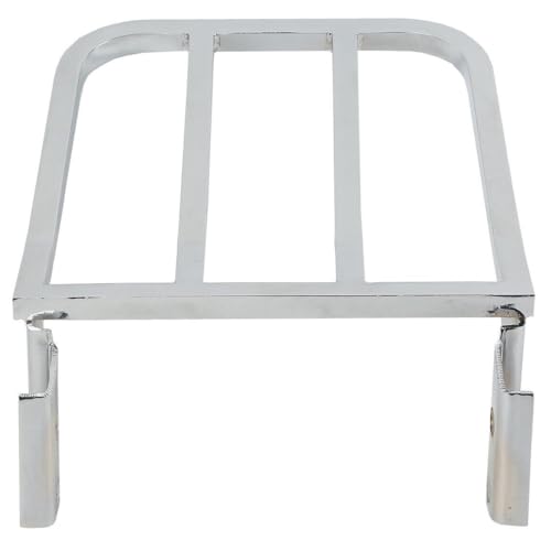VQAVXAV Chrome Detachable Rear Backrest Luggage Rack GB Cold Drawn Steel CDRBLRFFHSFD