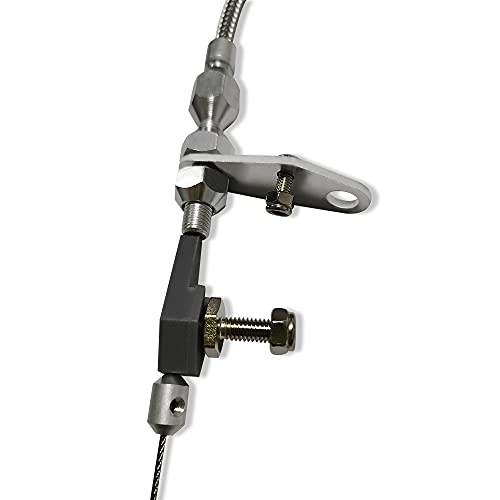 Demotor Performance Stainless Braided Kick Down Cable Kick Down Cable Fit Transmission Kickdown Trans C-4 Detent For Ford C4 #TOP2