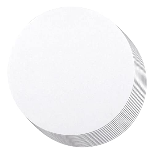 Juvale 12-Pack 12-Inch Round Cake Boards - White Cardboard Circles for Baking & Dessert Display - Sturdy Disposable Base Boards