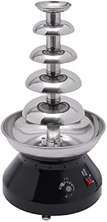 Commercial 5-Tier Chocolate Fountain, 7 lbs Electric Fondue Machine, 230W Adjustable Temperature 86-230℉, Perfect for Parties, Events & Catering (Black)