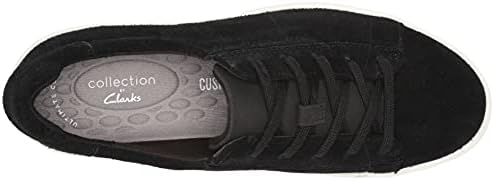 Clarks womens Layton Lace Sneaker, Black Suede, 5.5 US | Image 4