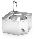 Lave-mains inox mural d´angle XS 350x350x205mm