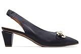  Zapatos de tacón de Piel Pedro Miralles Modelo Posets en Tonos Azules. Hecho a Mano en España