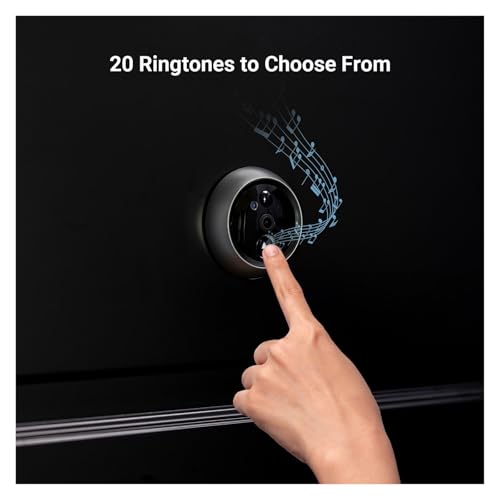 YVAAASIYC Cámara con Timbre de vídeo Pantalla a Color inalámbrica, 4,3", Incorporado, detección Movimiento PIR, visión Nocturna 5M, DP2C - imagen 5