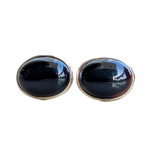 Boucles onyx noir d'exception et argent sterling 925