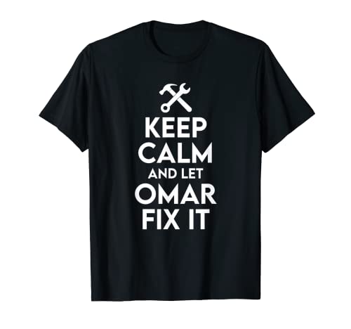 Omar Handyman Birthday Name Personalized Omar Mechanic T-Shirt