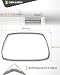 DEKAROX Türdichtung Dichtung 480x360mm rundum 4Haken kompatibel mit Miele Imperial Quelle 6432220 für Backofen Herd