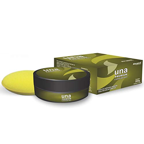 Cera Pasta UNA Premium Carnaúba Wax 200g Alcance Profissional