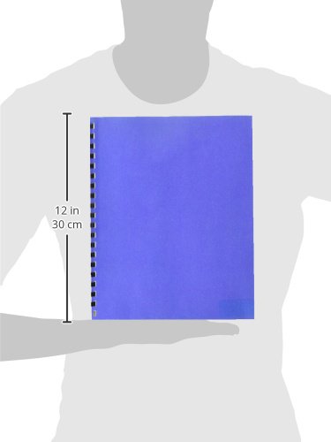 Oxford 99667 Penda Flex Portfolio With 8 White Pockets, 8-1/2" X 11" Size, Assorted Color #TOP2