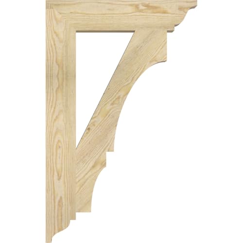 Ekena Millwork 4"W x 20"D x 32"H Balboa Traditional Rough Sawn Bracket, Douglas Fir by Ekena Millwork - Used condition - Image 3