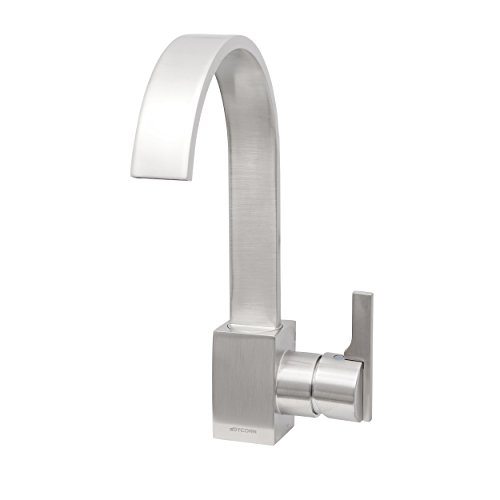 Dyconn Faucet Fl1H12-Bn Signature Series, Bering 12" Modern Kitchen Faucet, Brushed Nickel #TOP1