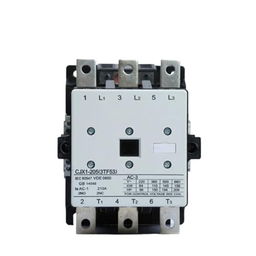Contacteur magnétique tripolaire CJX1 205 A pour l'automatisation des machines 380V