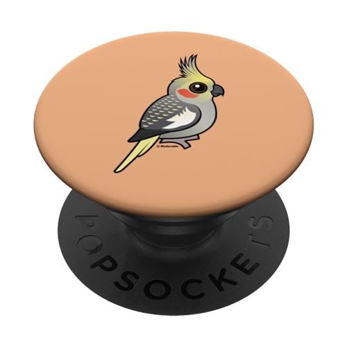 Cute Cartoon Cockatiel Pet Parakeet Pearl Mutation PopSockets Swappable PopGrip