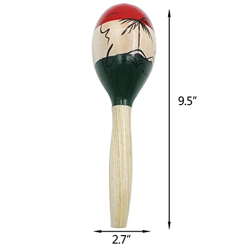 Maracas, Rumba Shaker With 2 Egg Shaker For Adult - Hand Percussion Musical Instrument (Colorful) #TOP1